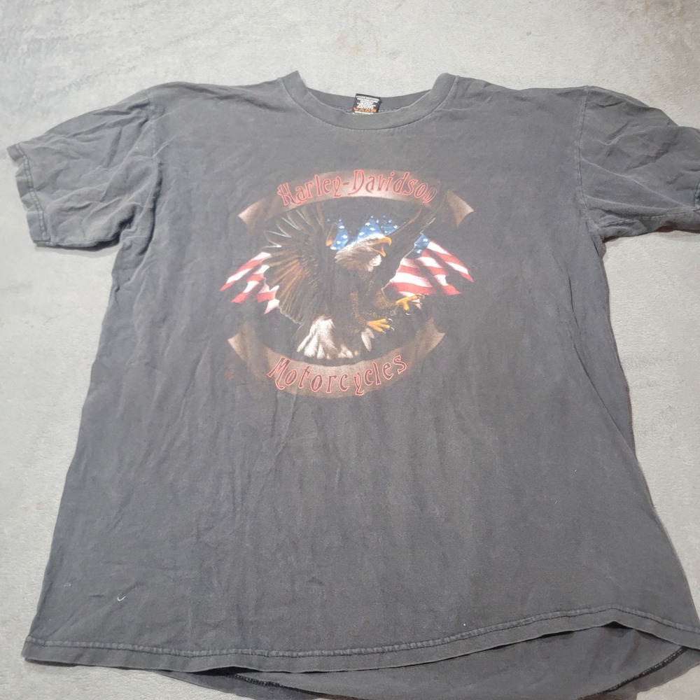 Harley Davidson T-Shirt Mens XL Black Eagle Desert‎ Sports Farmington NM Vintage
